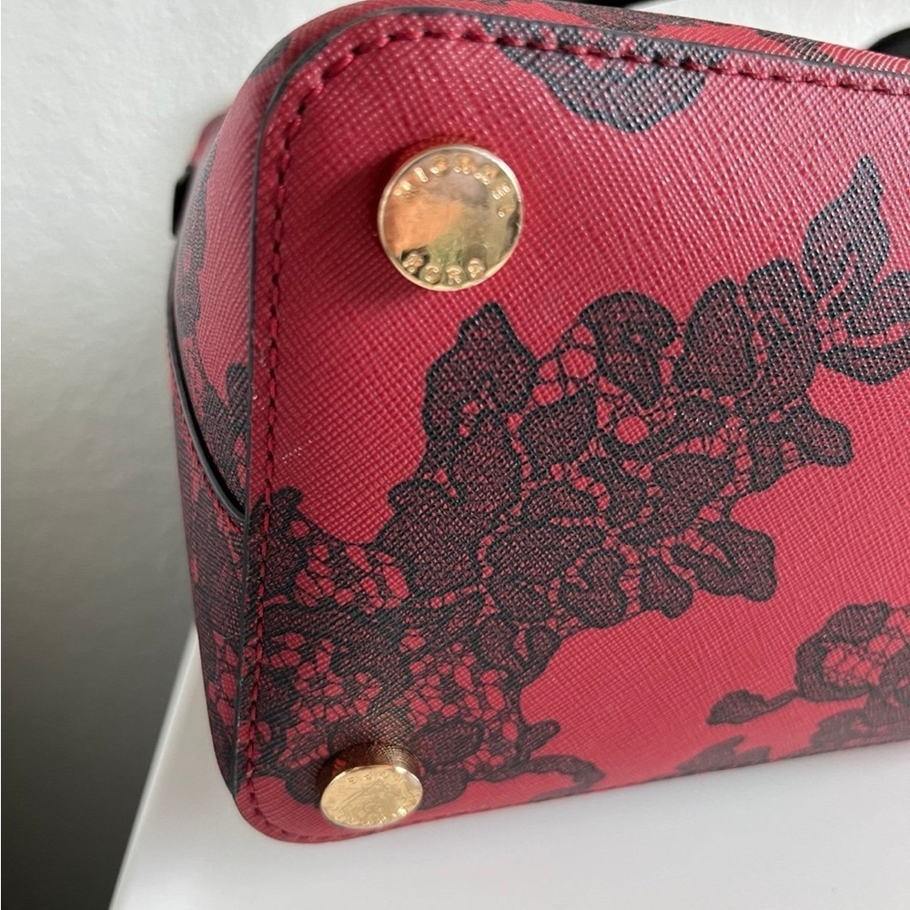Michael Kors Cindy Red Floral Women's Bag Limited Edition - Picture 9 of 10